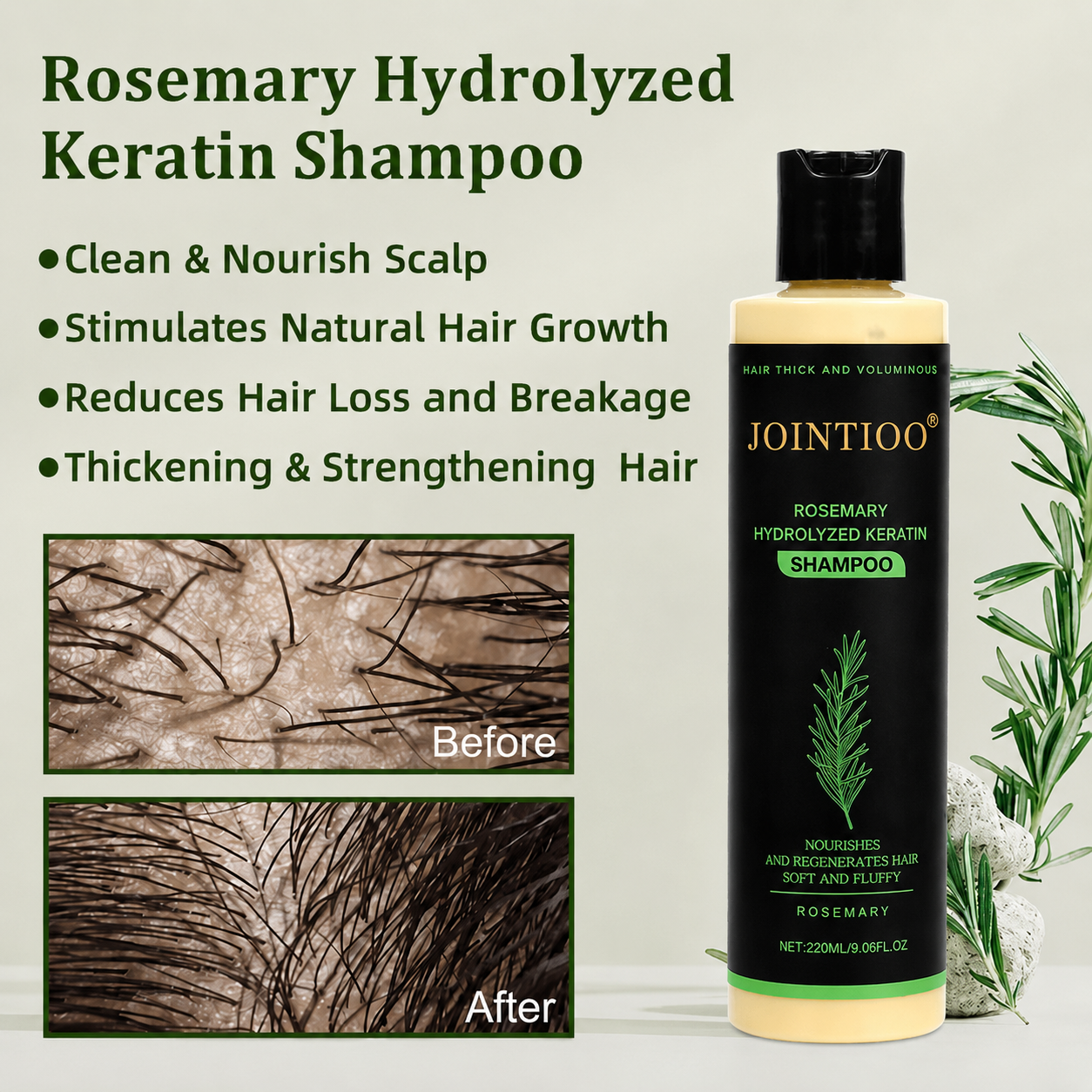 🔥LAST DAY 50% OFF - 🌿JOINTIOO® Organic Rosemary Hair Growth Shampoo