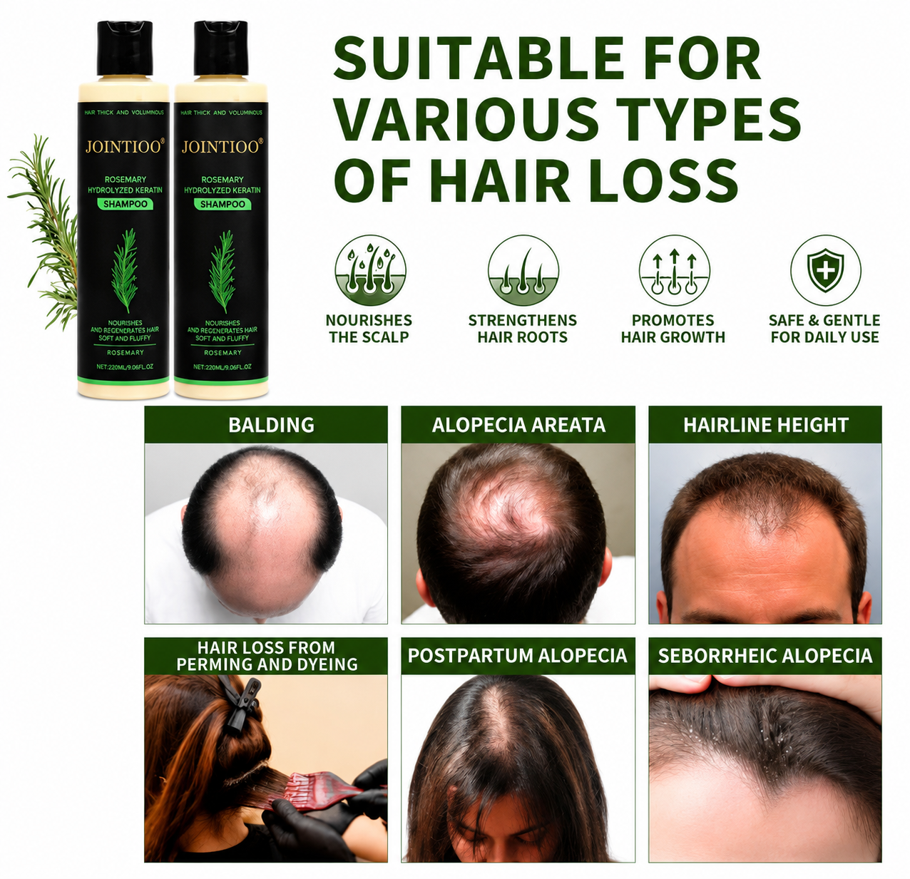 🔥LAST DAY 50% OFF - 🌿JOINTIOO® Organic Rosemary Hair Growth Shampoo